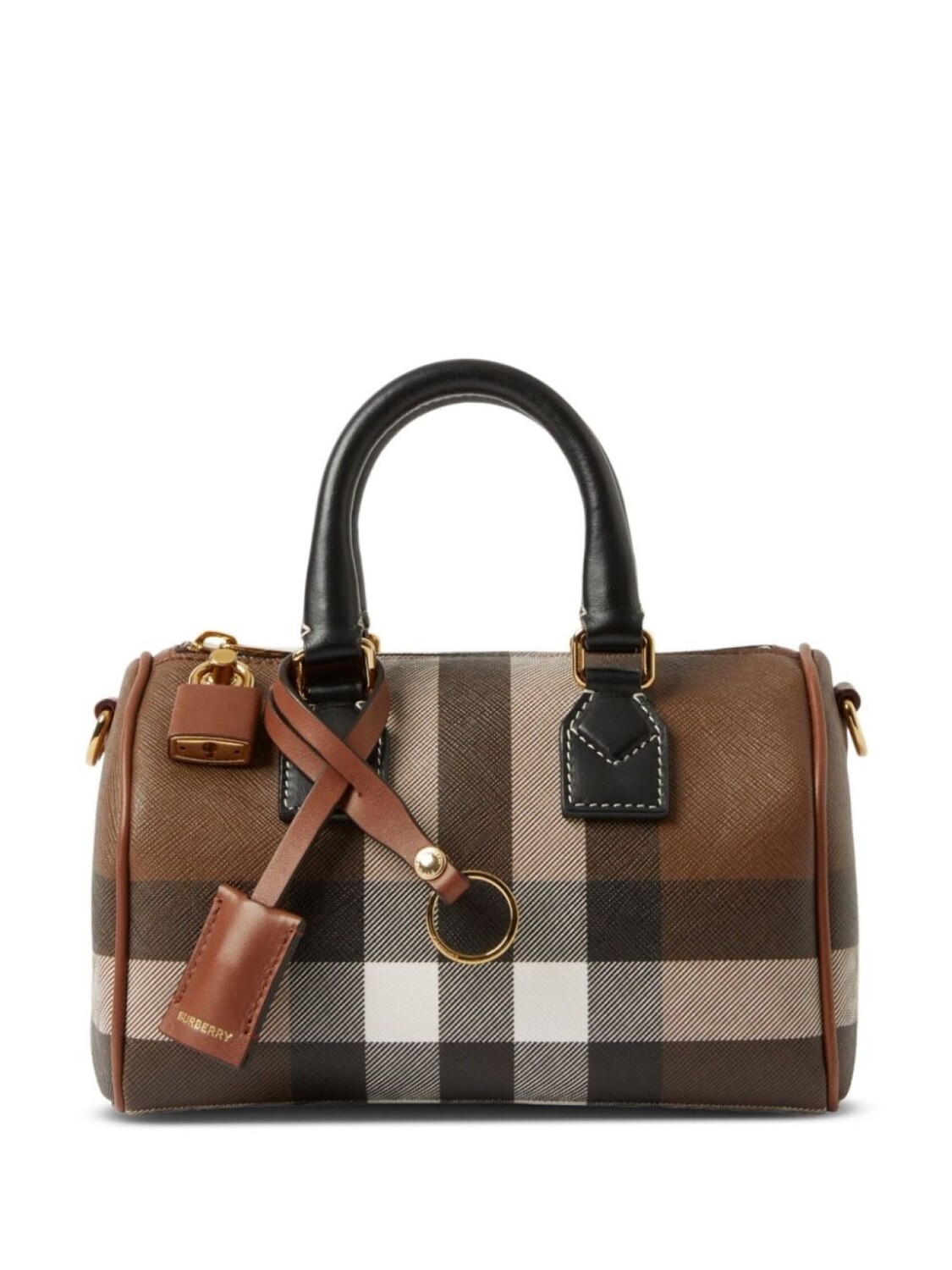 

Мини-сумка Burberry в клетку, коричневый