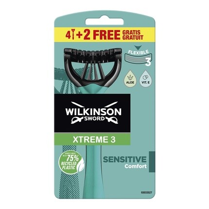 

Одноразовые бритвы Xtreme 3 Sensitive — упаковка из 6 шт., Wilkinson Sword