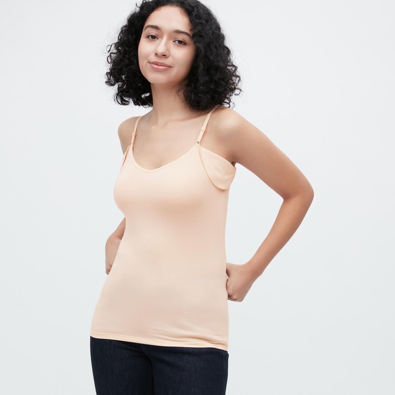 

Майка Uniqlo Airism Acetori, бежевый
