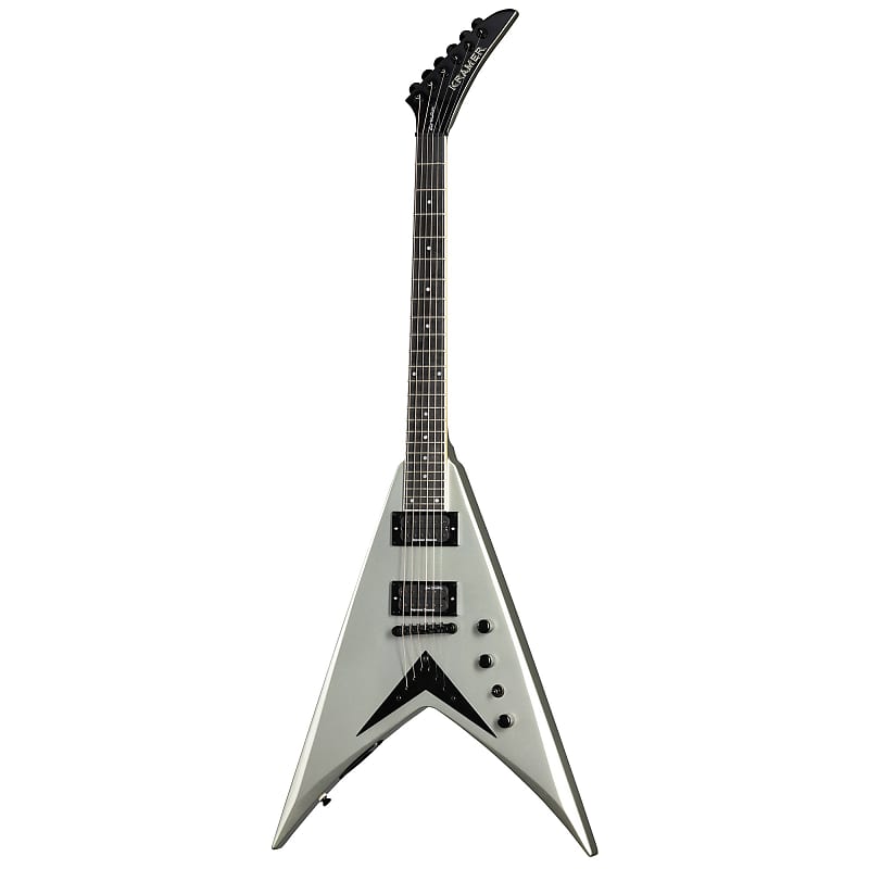 Электрогитара Kramer Dave Mustaine Vanguard Signature Electric Guitar - Silver Metallic