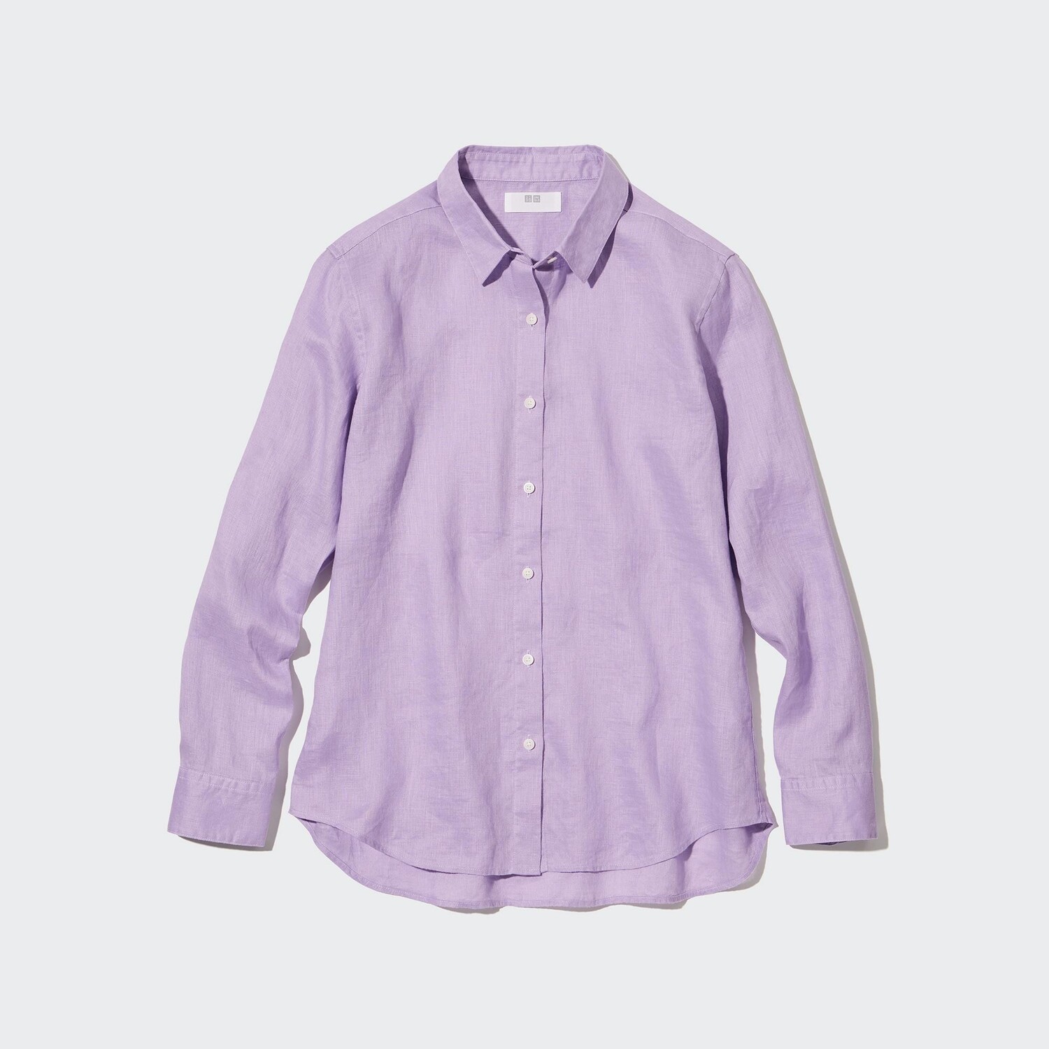 

Рубашка UNIQLO льняная премиум-класса, фиолетовый