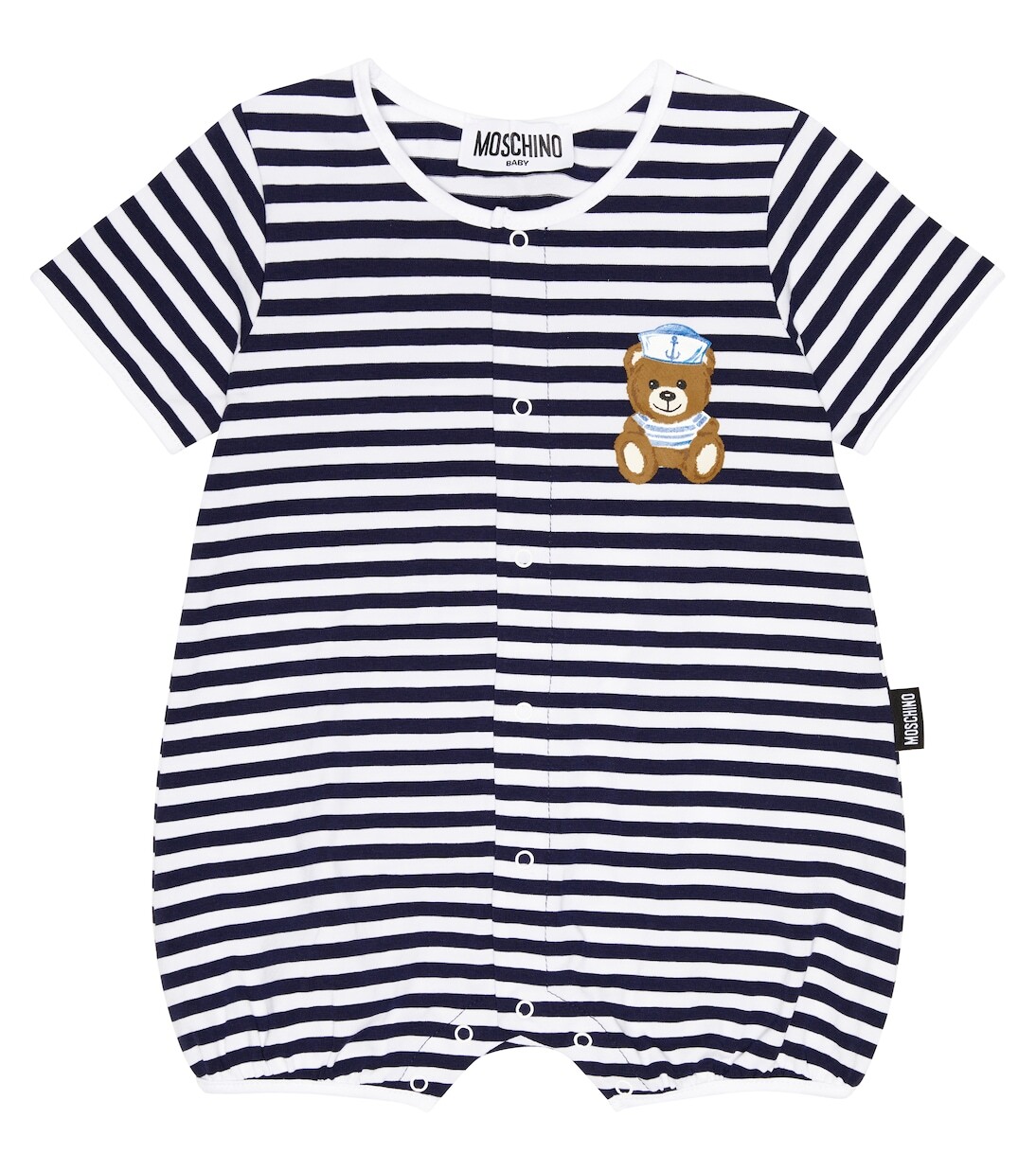

Комбинезон из смесового хлопка в полоску для малышей Moschino Kids, мультиколор
