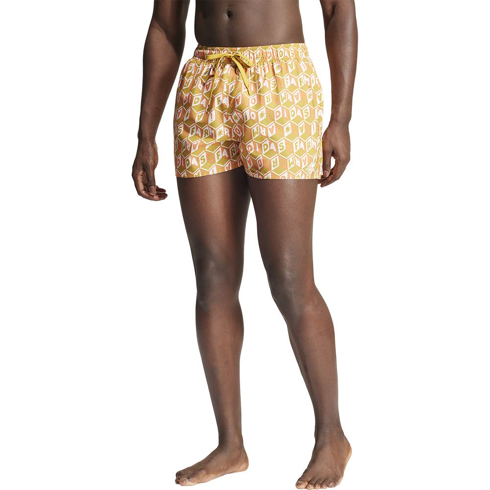 Шорты для плавания adidas Farm CLX Vsl 3 Stripes Swimming Shorts, желтый