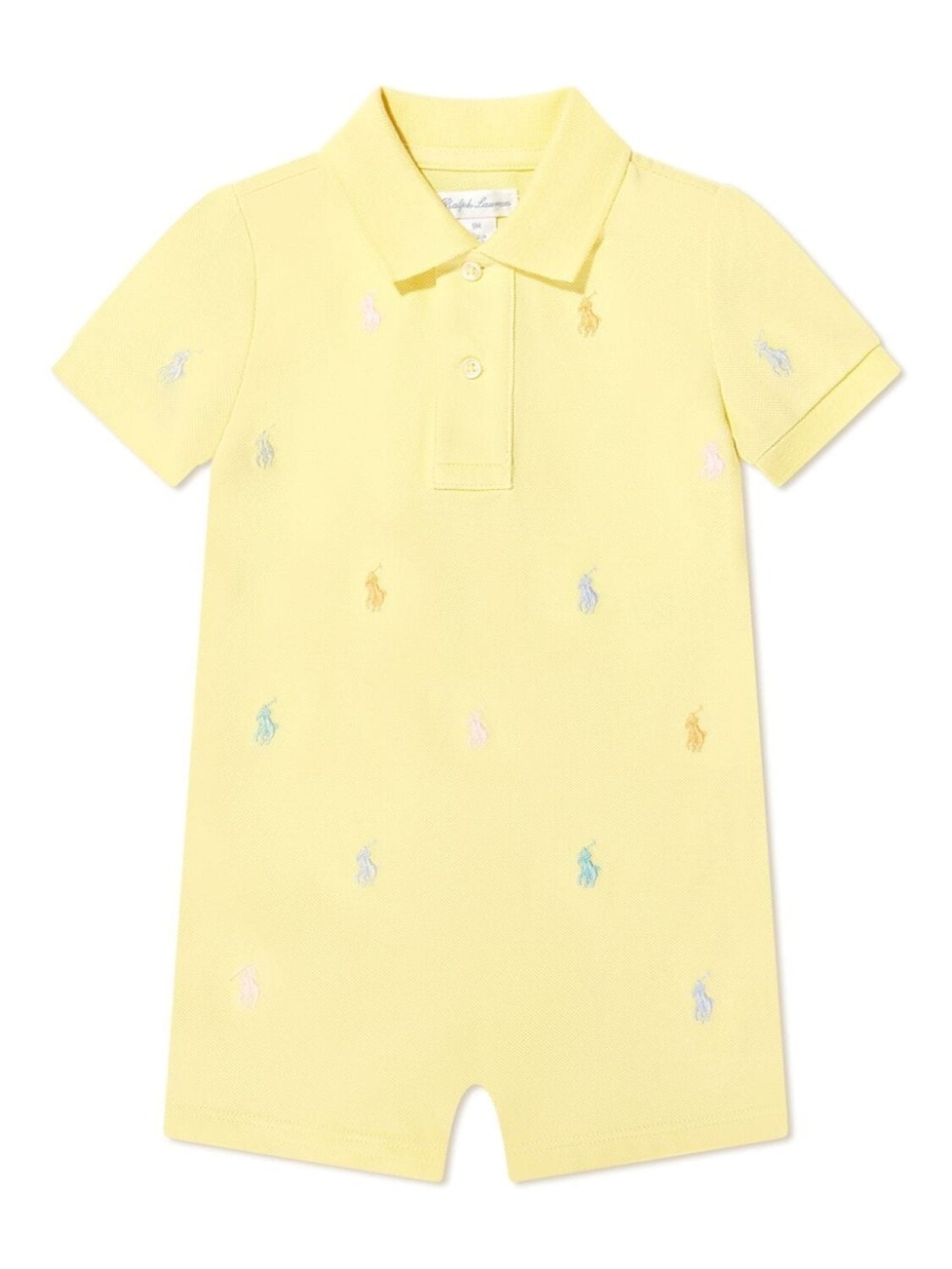 

POLO RALPH LAUREN KIDS комбинезон с логотипом Polo Pony, желтый