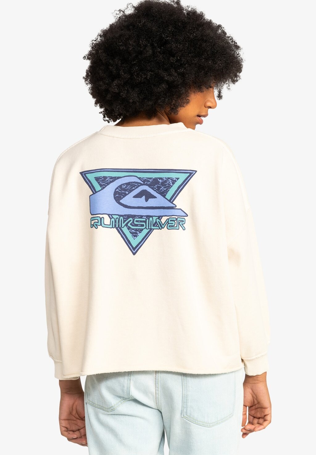 

Толстовка CROP CREW SCREEN Quiksilver, цвет birch