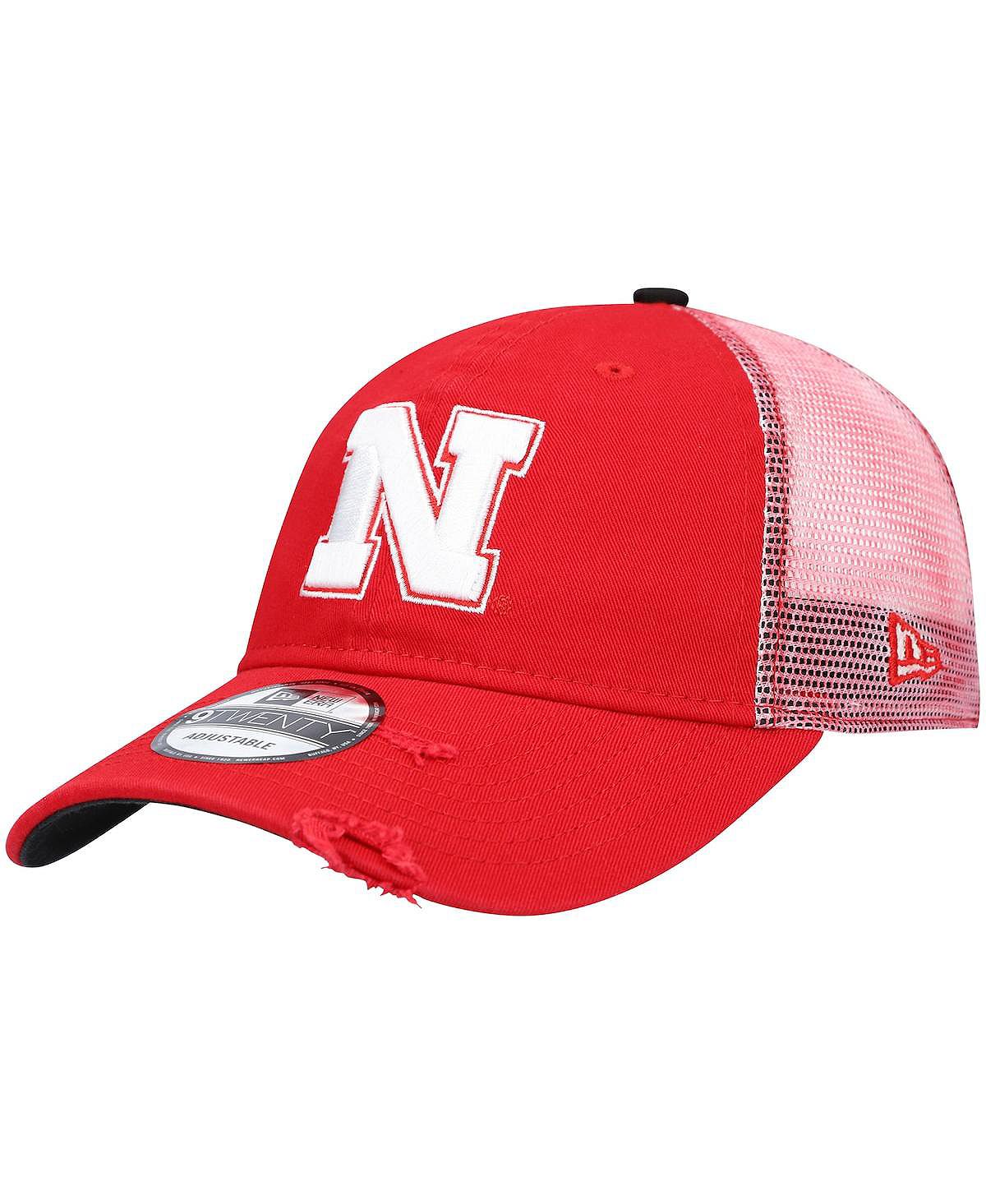 

Мужская кепка Scarlet Nebraska Huskers Rustic Trucker 9Twenty Snapback New Era