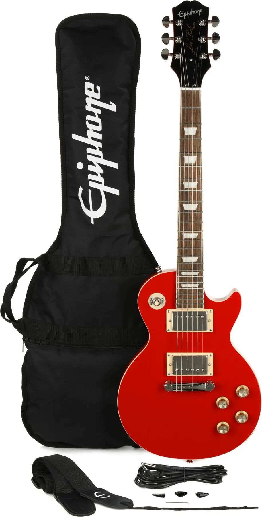 

Электрогитара Epiphone Power Players Les Paul - цвет лавы красный