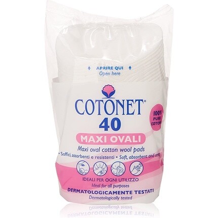 

Подушечки для снятия макияжа Cotonet Maxi, 40 шт.
