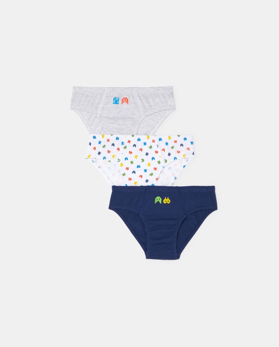 

Комплект из трех трусов для мальчика. Cotton Juice, разноцветные