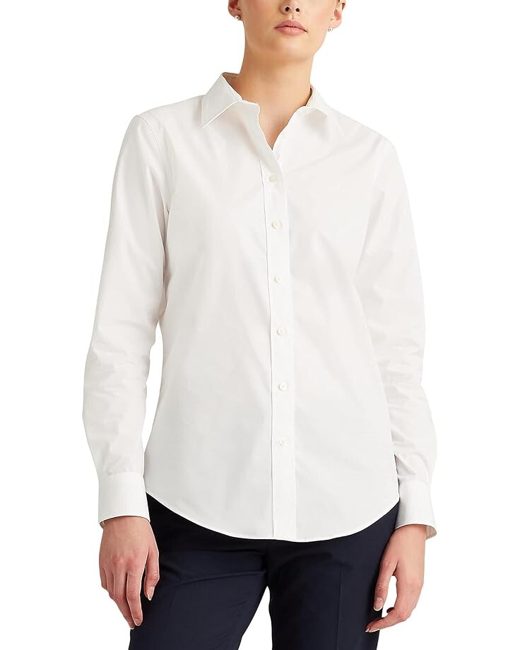 

Рубашка LAUREN Ralph Lauren Easy Care Stretch Cotton, белый