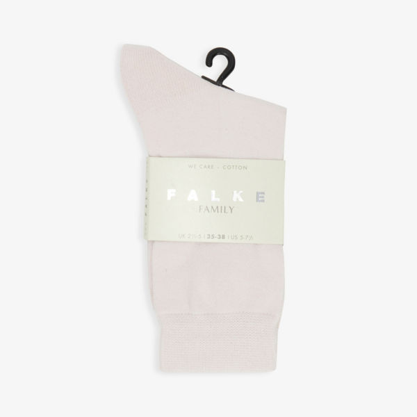 Носки из смесового хлопка стрейч с семейным фирменным принтом Falke, розовый трикотажные носки с фирменным узором из смесового бамбука 4th