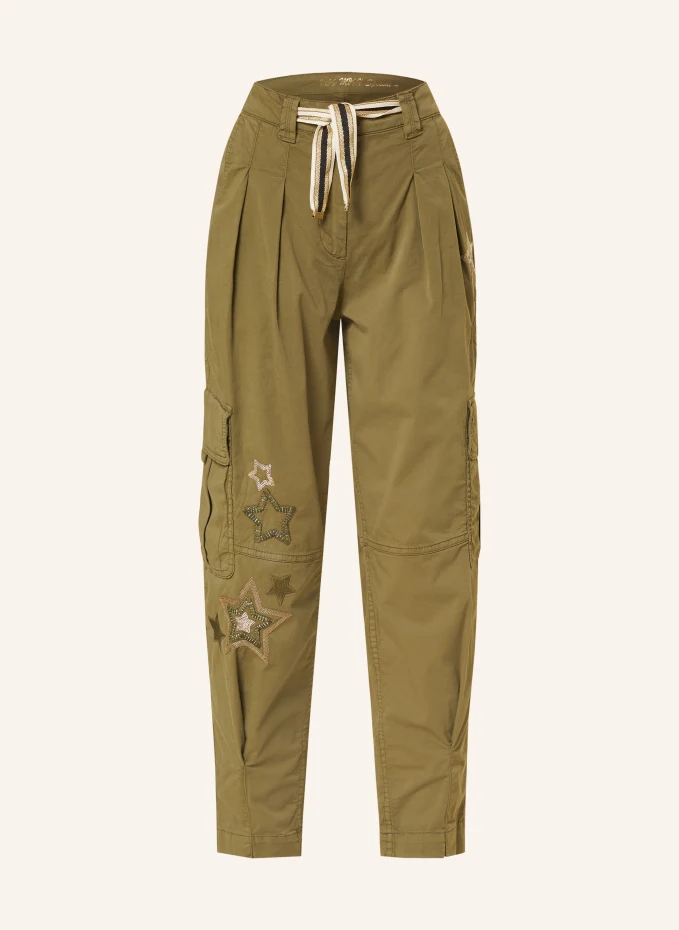 Spraquel брюки-карго с пайетками Mos Mosh, зеленый