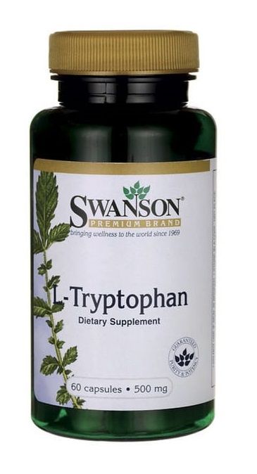 Препарат, поддерживающий нервную систему Swanson L-Tryptofan, 60 шт препарат укрепляющий иммунитет и поддерживающий нервную систему swanson l lizyna kapsułki 500 mg 100 шт