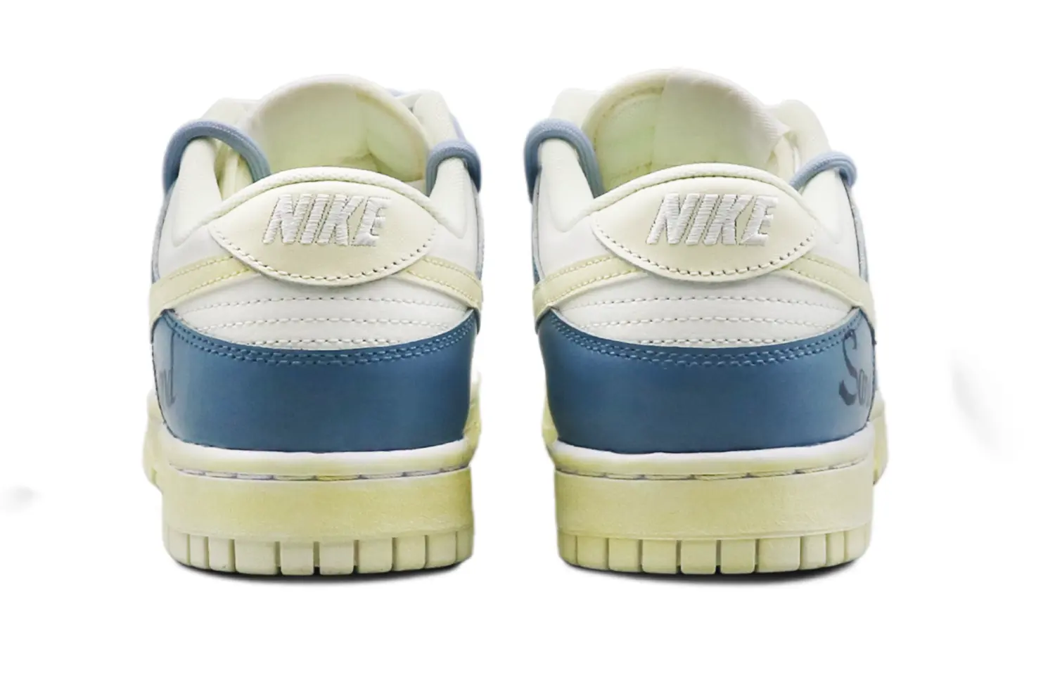 

Кроссовки Nike Dunk Skateboarding Shoes Men Low-top Blue/white, синий