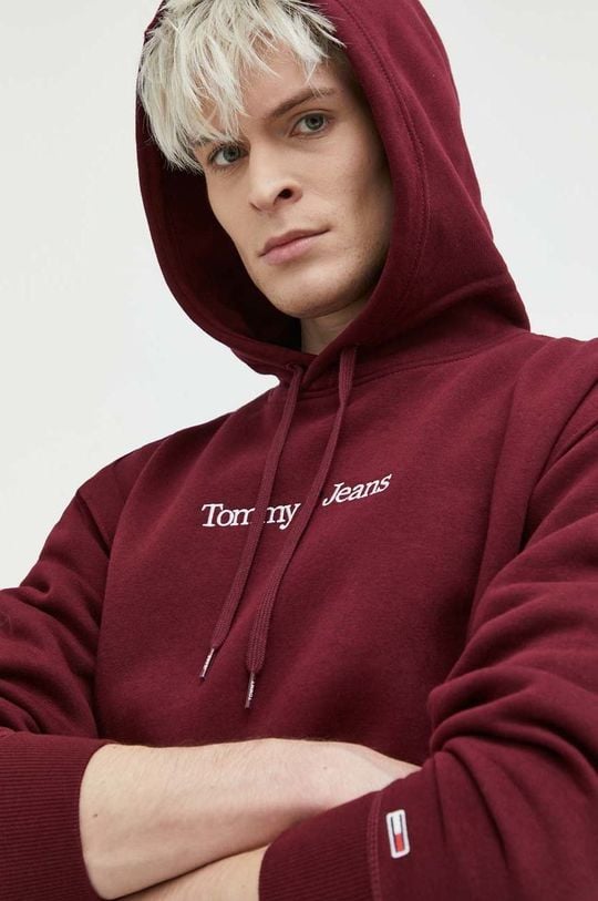 

Толстовка Tommy Jeans, бордовый, Красный