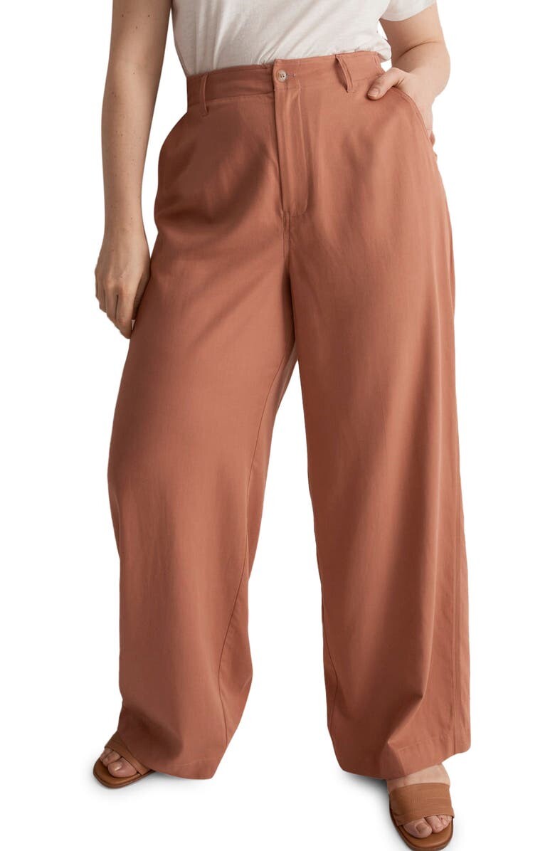 

Брюки прямого кроя Neale из ткани с драпировкой MADEWELL