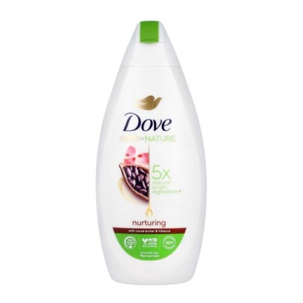 Питательный гель для душа Dove Care By Nature с маслом какао и гибискусом, 400 мл, Unilever