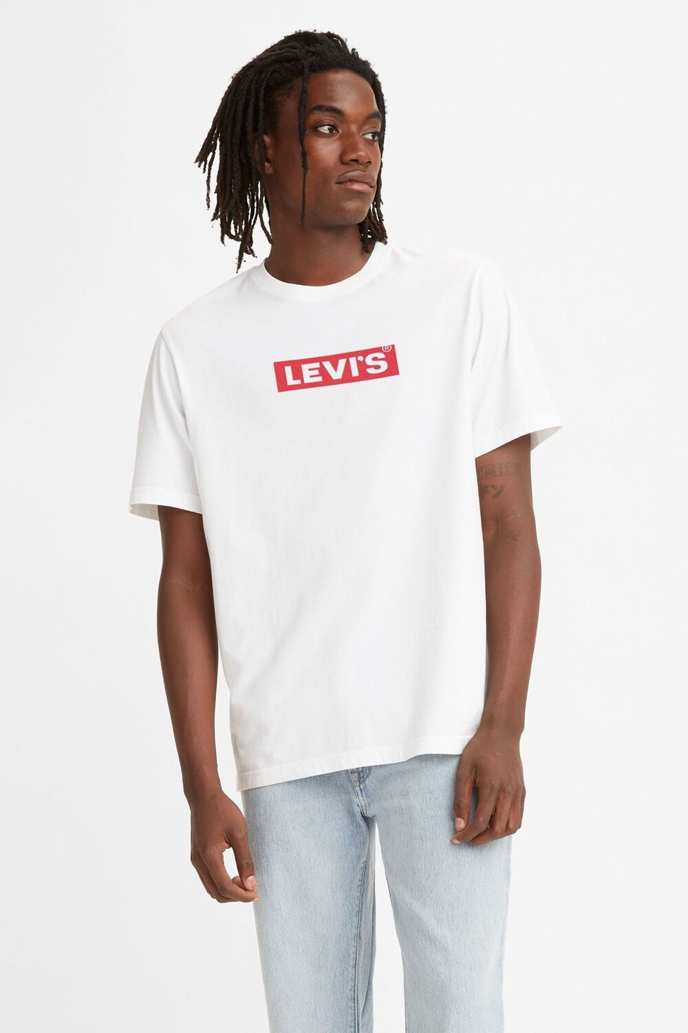 

Футболка оверсайз со складкой-коробкой Levi's, бежевый