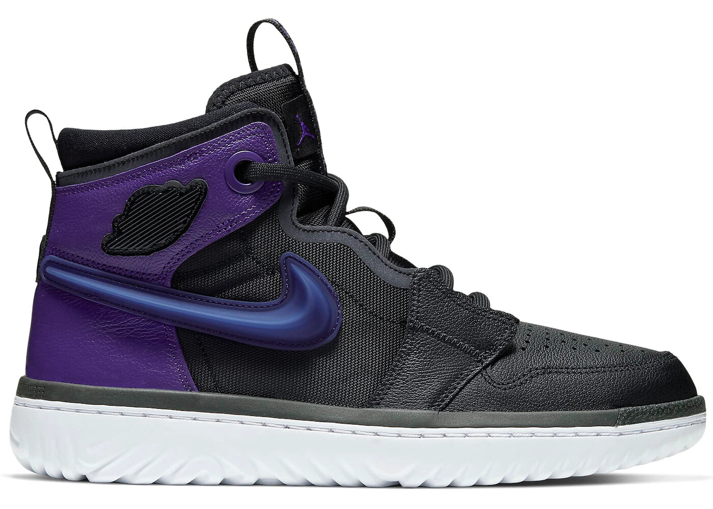 

Кроссовки Nike Air Jordan 1 High React Black Court Purple