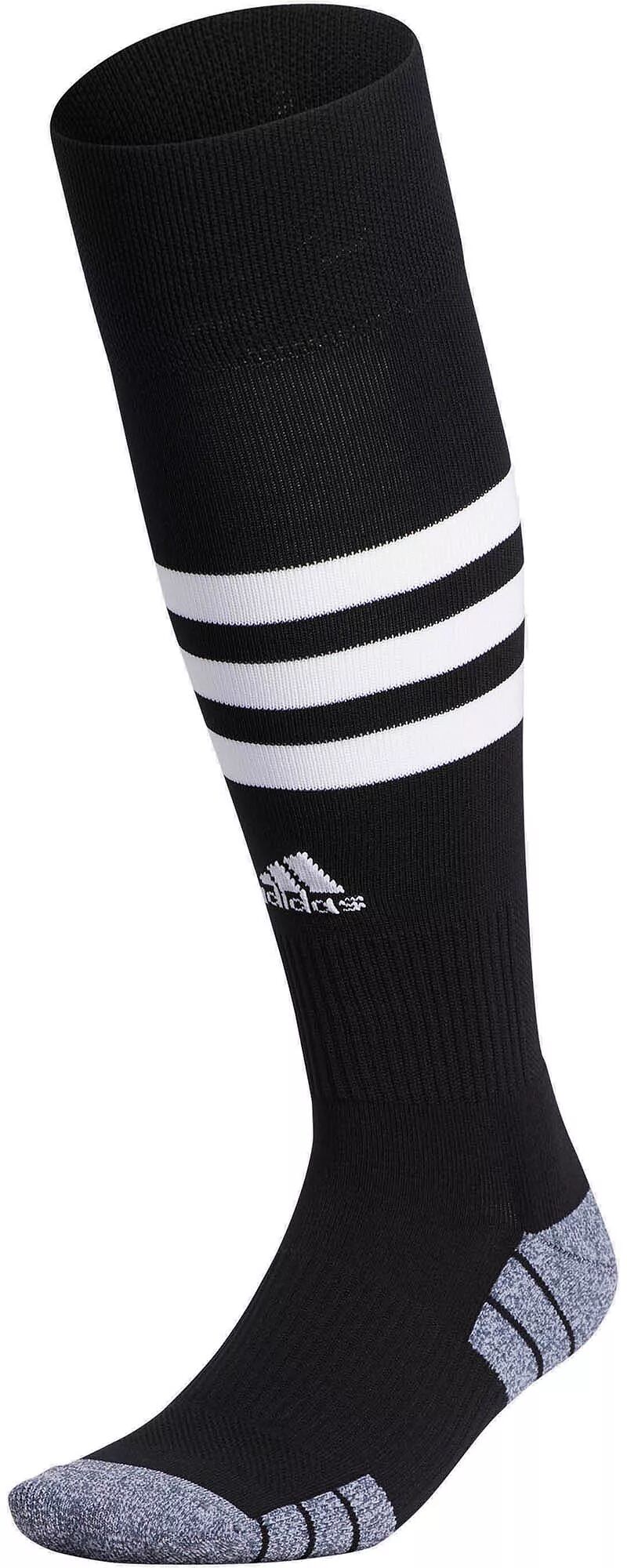 Футбольные носки Adidas с 3 полосками, черный