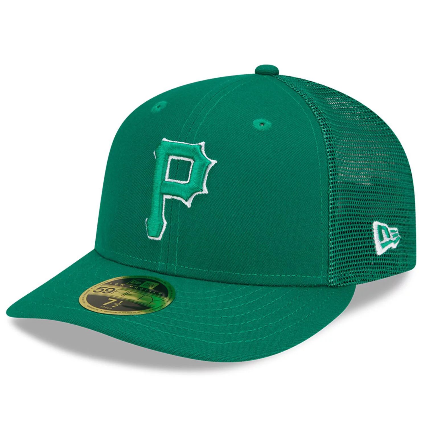 

Мужская бейсболка New Era Green Pittsburgh Pirates 2022 ко Дню Святого Патрика для игры в поле, низкопрофильная 59FIFTY, облегающая шляпа