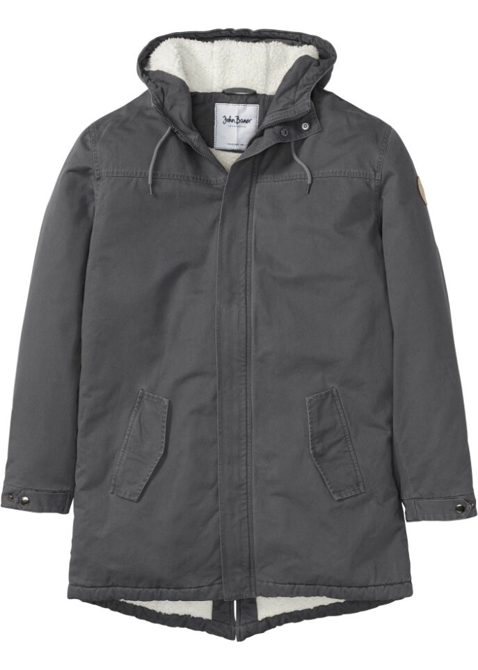 

Куртка с подкладкой из искусственного меха John Baner Jeanswear, черный