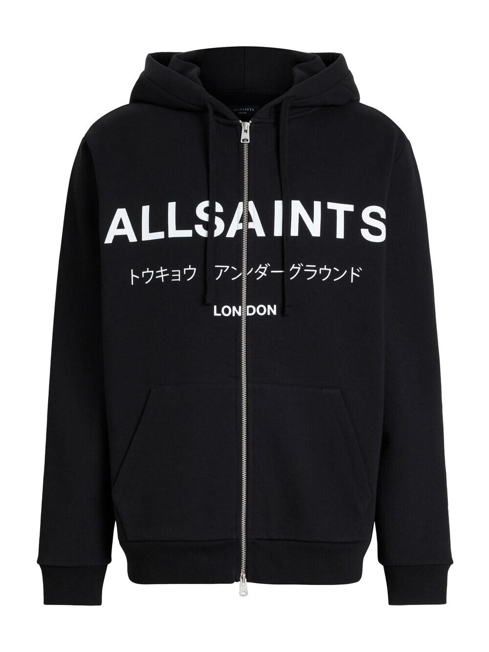 

Толстовка на молнии Allsaints UNDERGROUND, черный