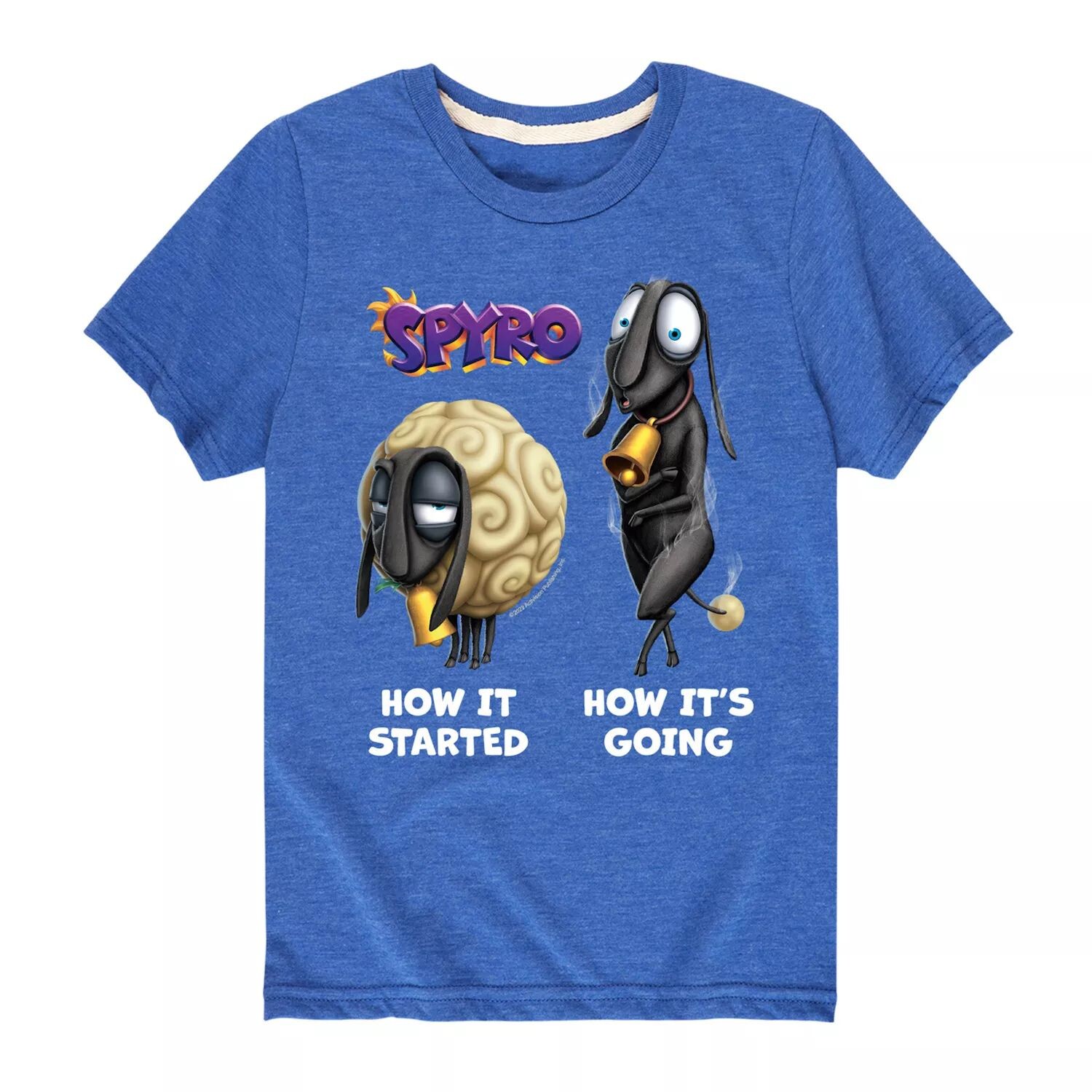 

Футболка Spyro How It Started с рисунком овцы для мальчиков 8–20 лет Licensed Character, синий