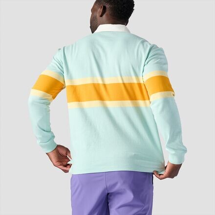 

Футболка для регби с длинными рукавами мужская Stoic, цвет Eggshell Blue Stripe