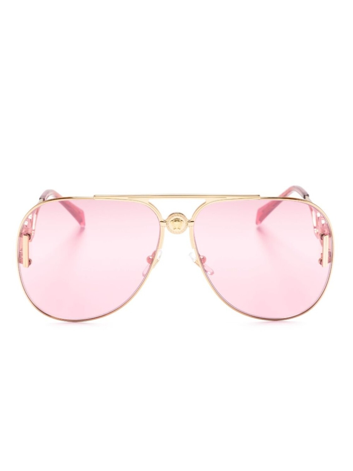 

Versace Eyewear солнцезащитные очки-пилоты Medusa Biggie, розовый