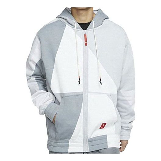 Толстовка Nike Kyrie Irving Zipper Basketball Sports Fleece Lined Hooded Jacket Gray, серый