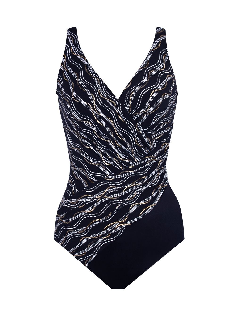 

Цельный купальник Linked In Oceanus Plus Miraclesuit Swim, Plus Size, черный