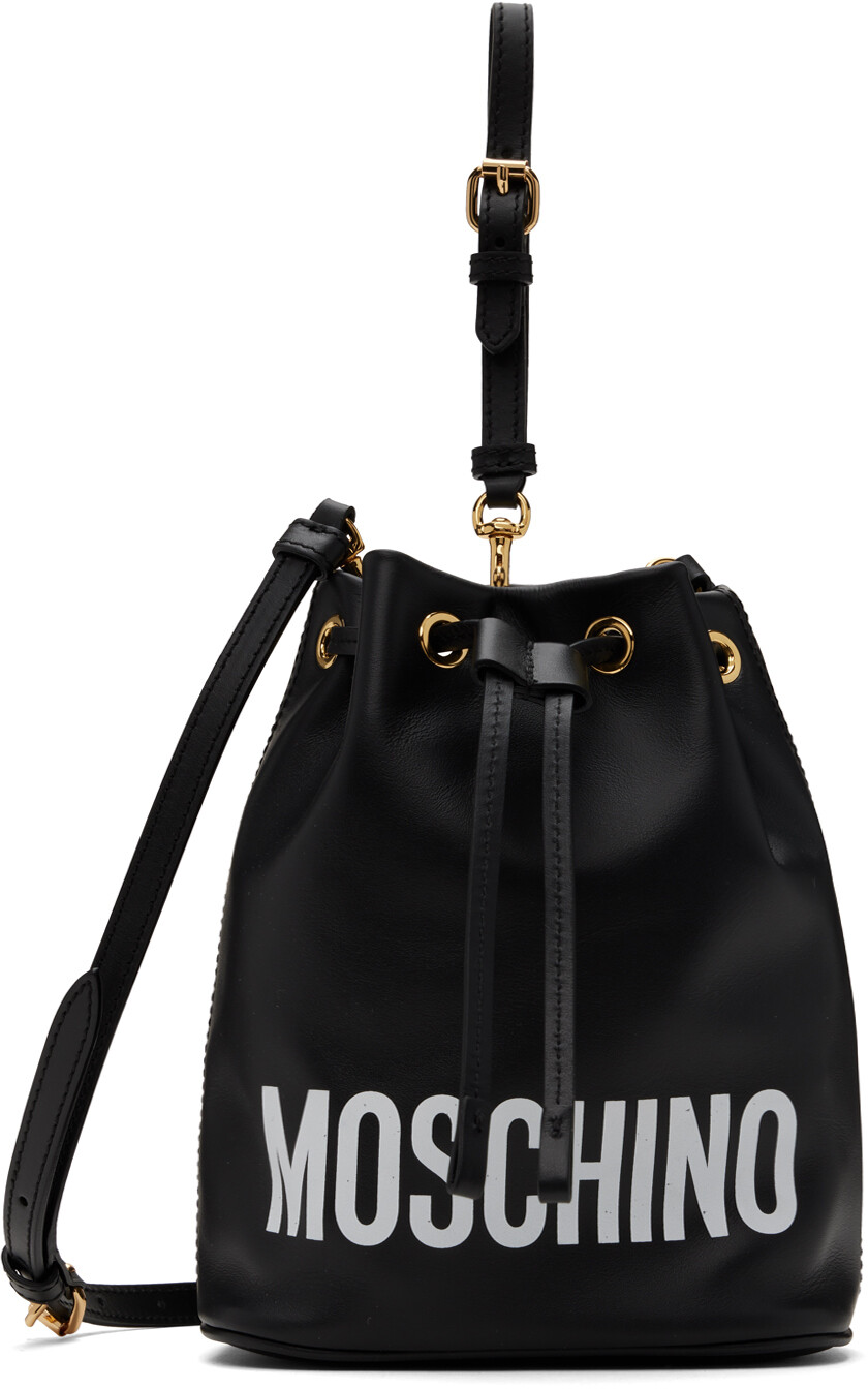 

Черная сумка с логотипом Moschino, цвет Fantasy black