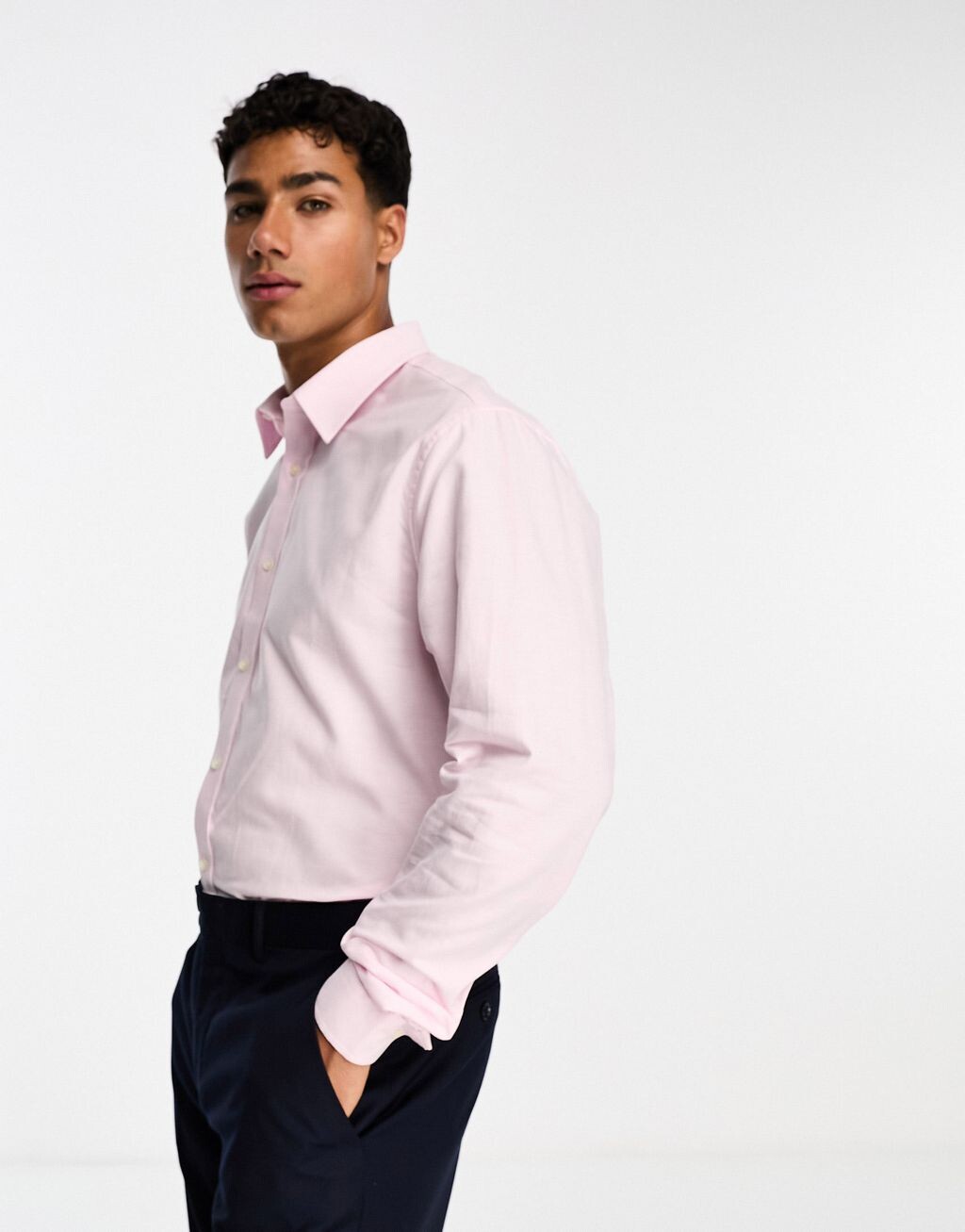 

Розовая оксфордская рубашка Ben Sherman
