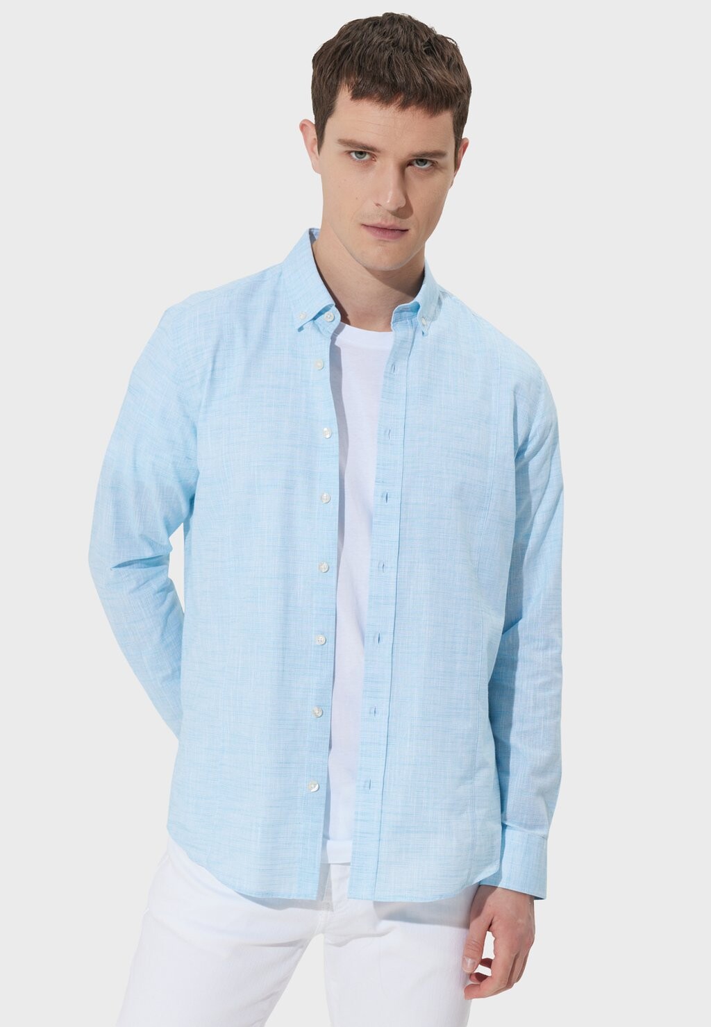 

Рубашка AC&CO / ALTINYILDIZ CLASSICS, бирюзовый