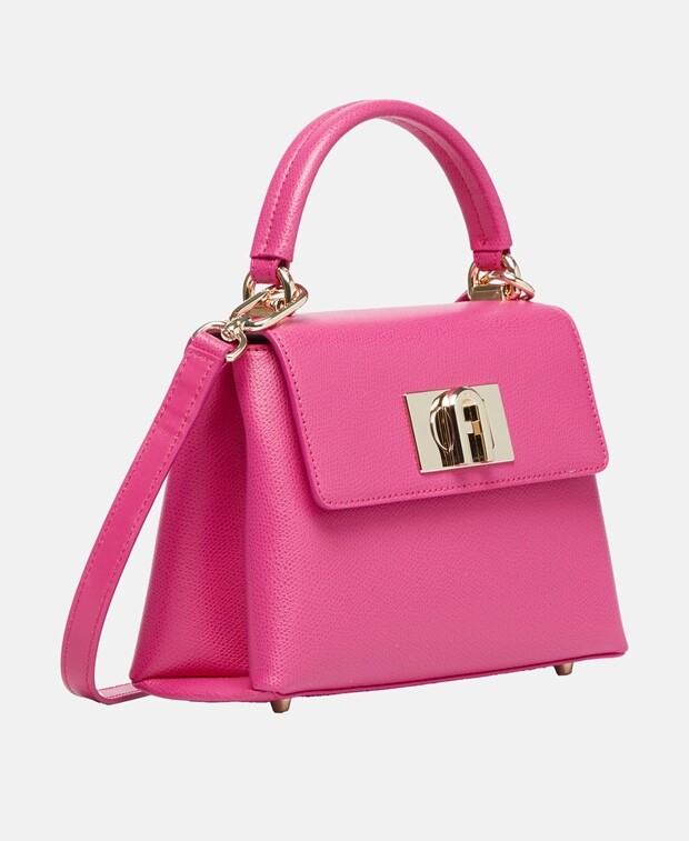 

Кожаная сумка-мессенджер Furla, розовый