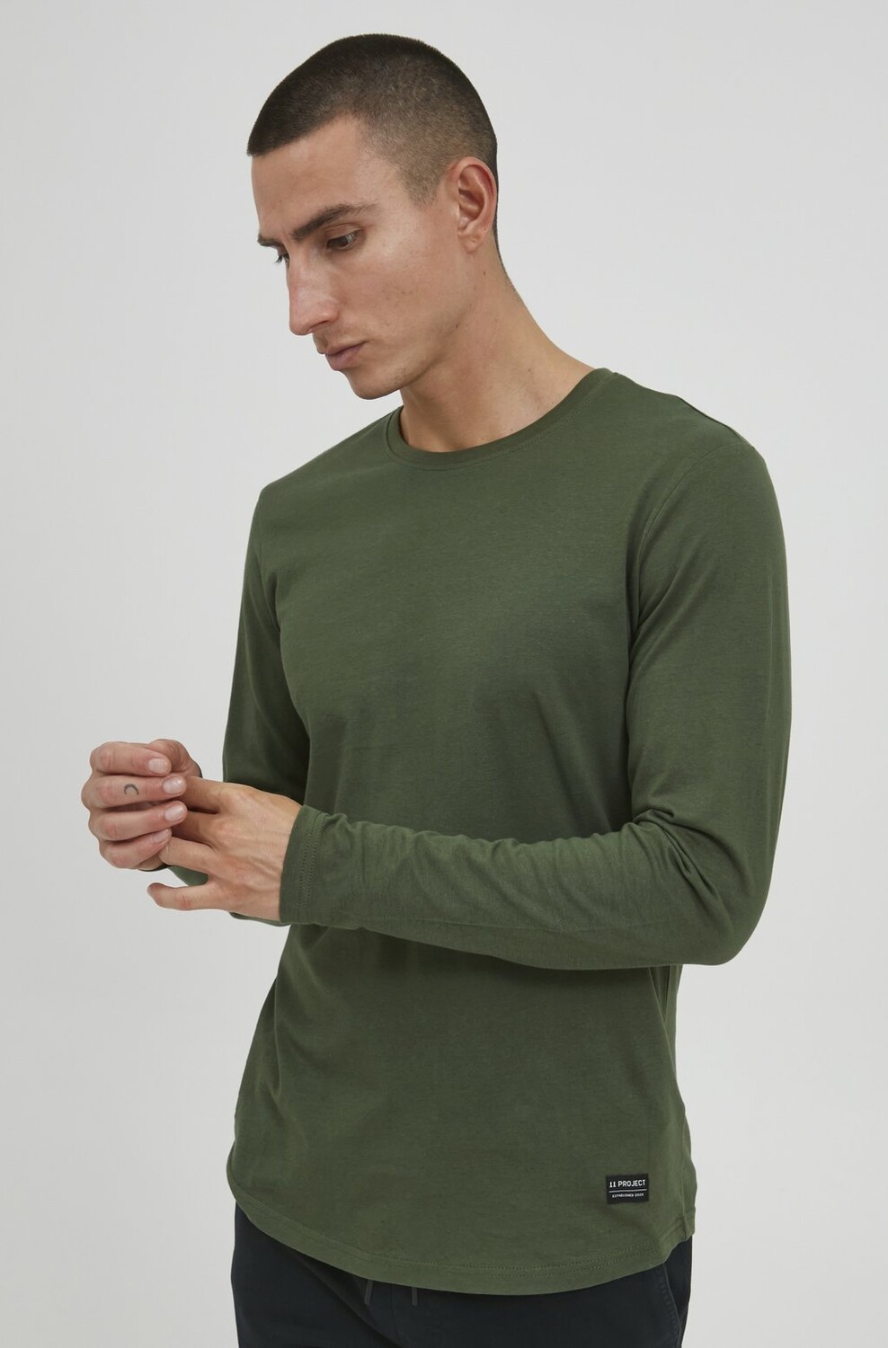 

Футболка с длинным рукавом Pranaklet 11 Project, цвет dark green