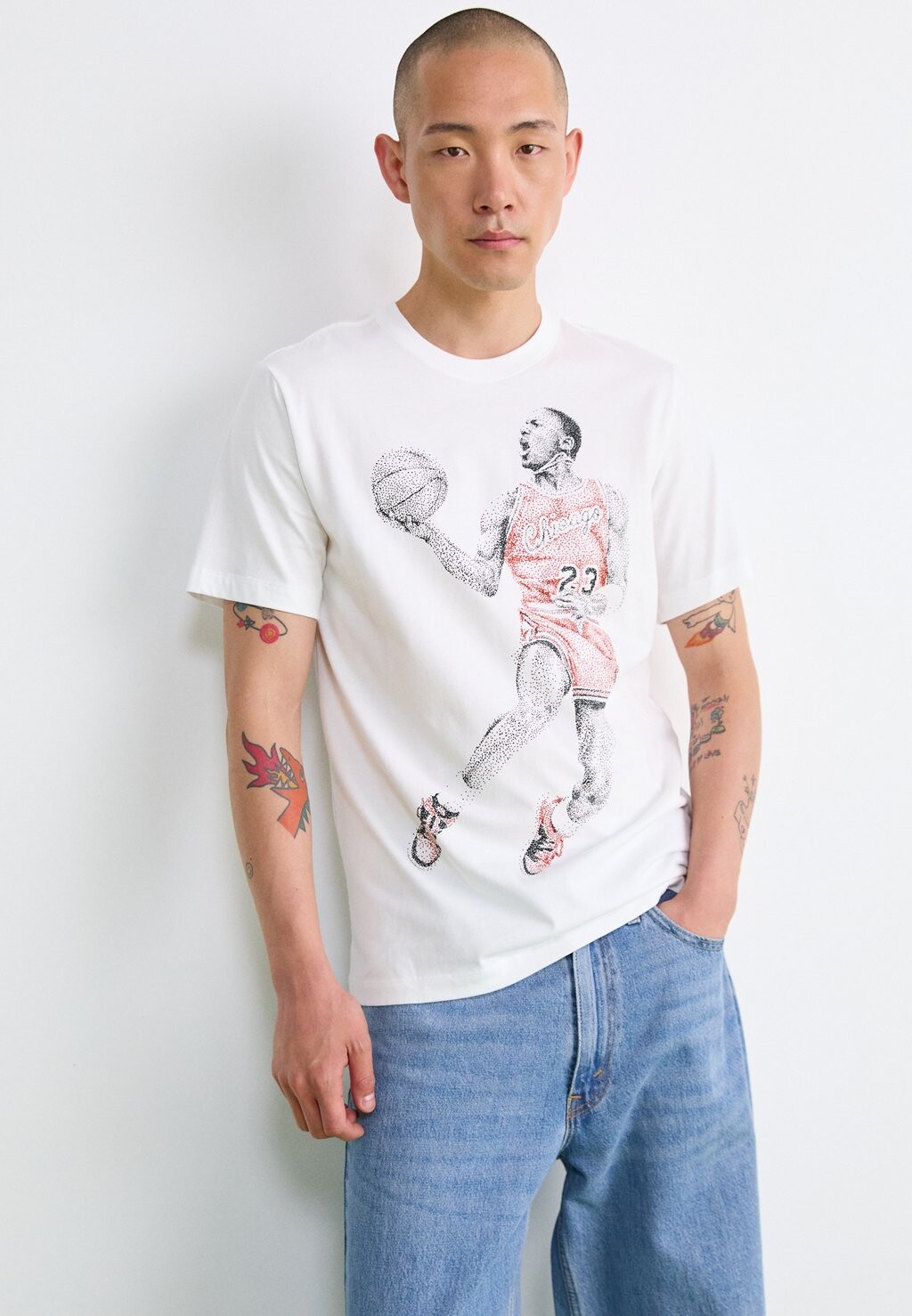 

Футболка с принтом BRAND DOT CREW Jordan, белый