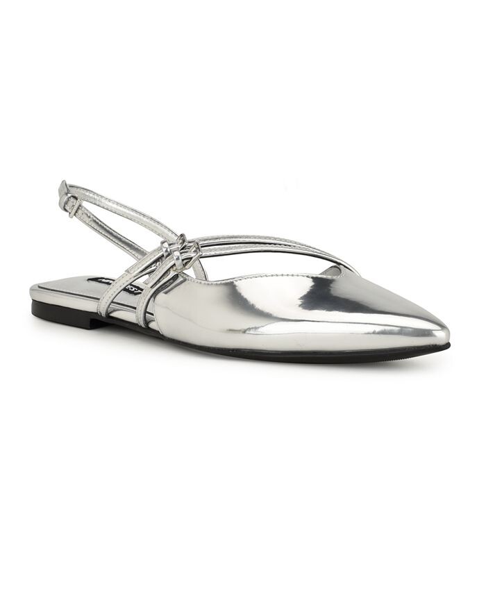 

Женские платья на плоской подошве с ремешками и острым носком Beley Nine West, серый