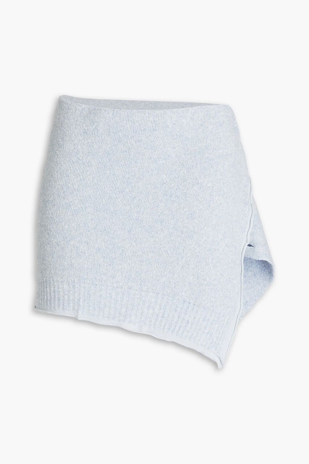 

Юбка мини с запахом Bagnu букле из смесового хлопка Jacquemus, светло-синий