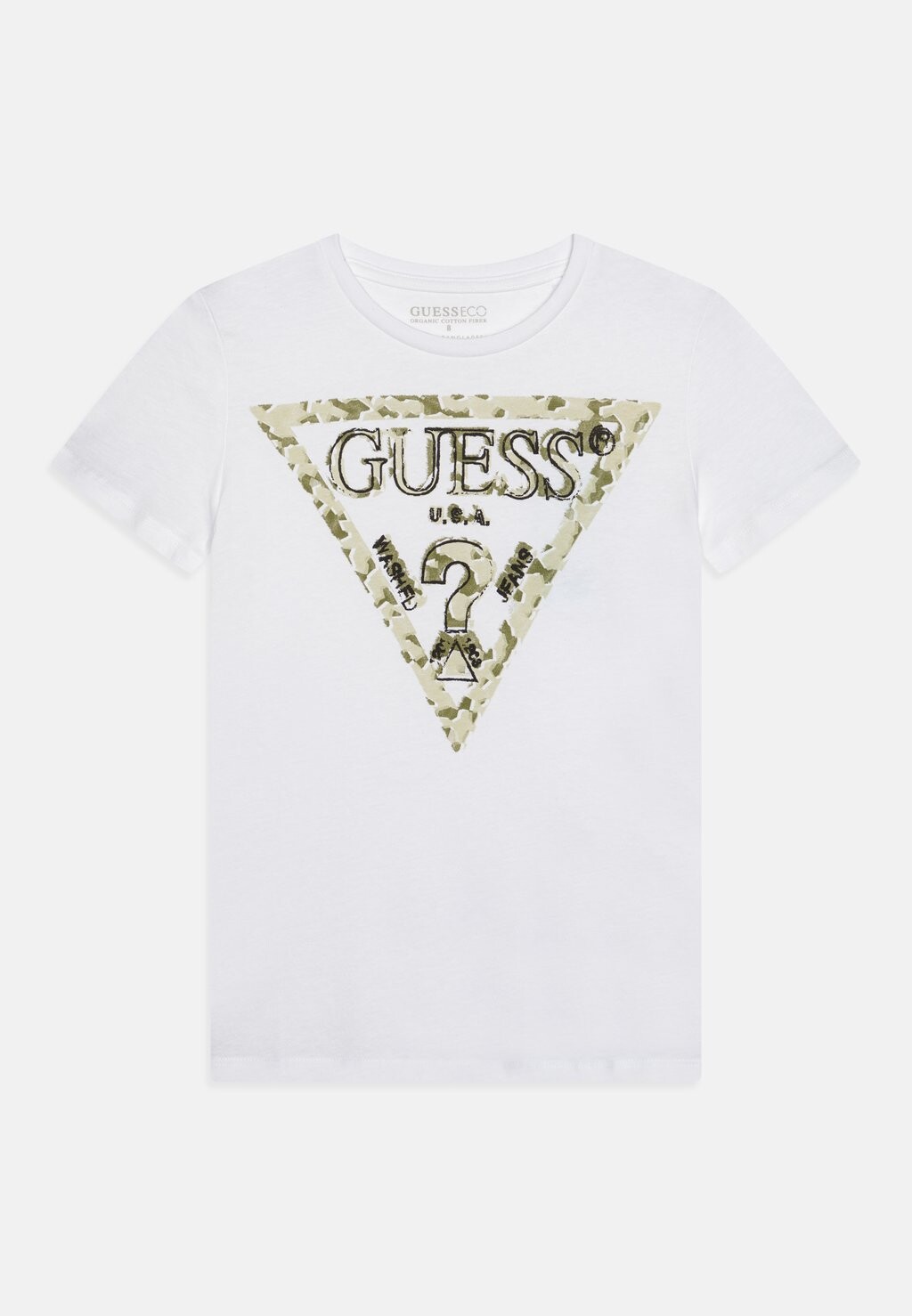 

Футболка с принтом JUNIOR Guess, цвет pure white