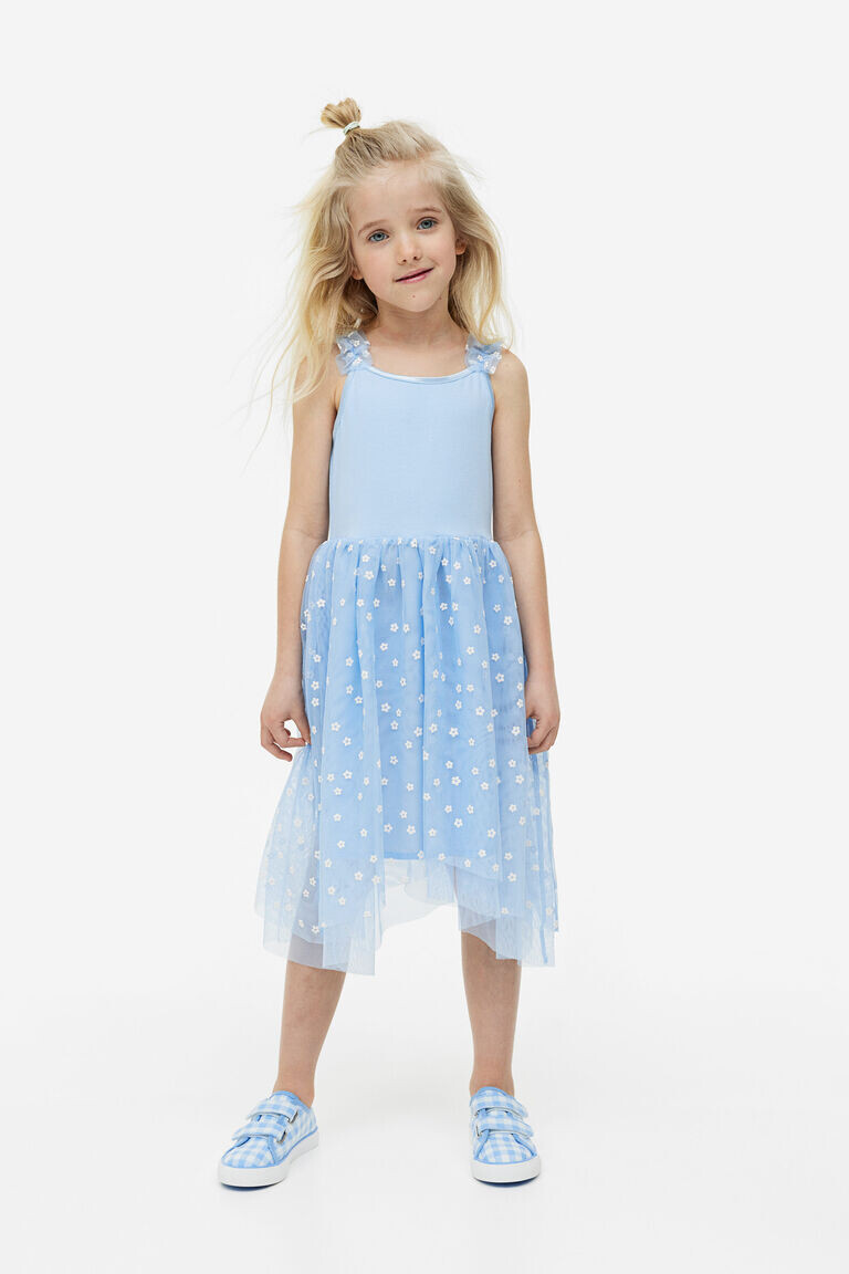 

Асимметричное платье-юбка из тюля H&M, синий