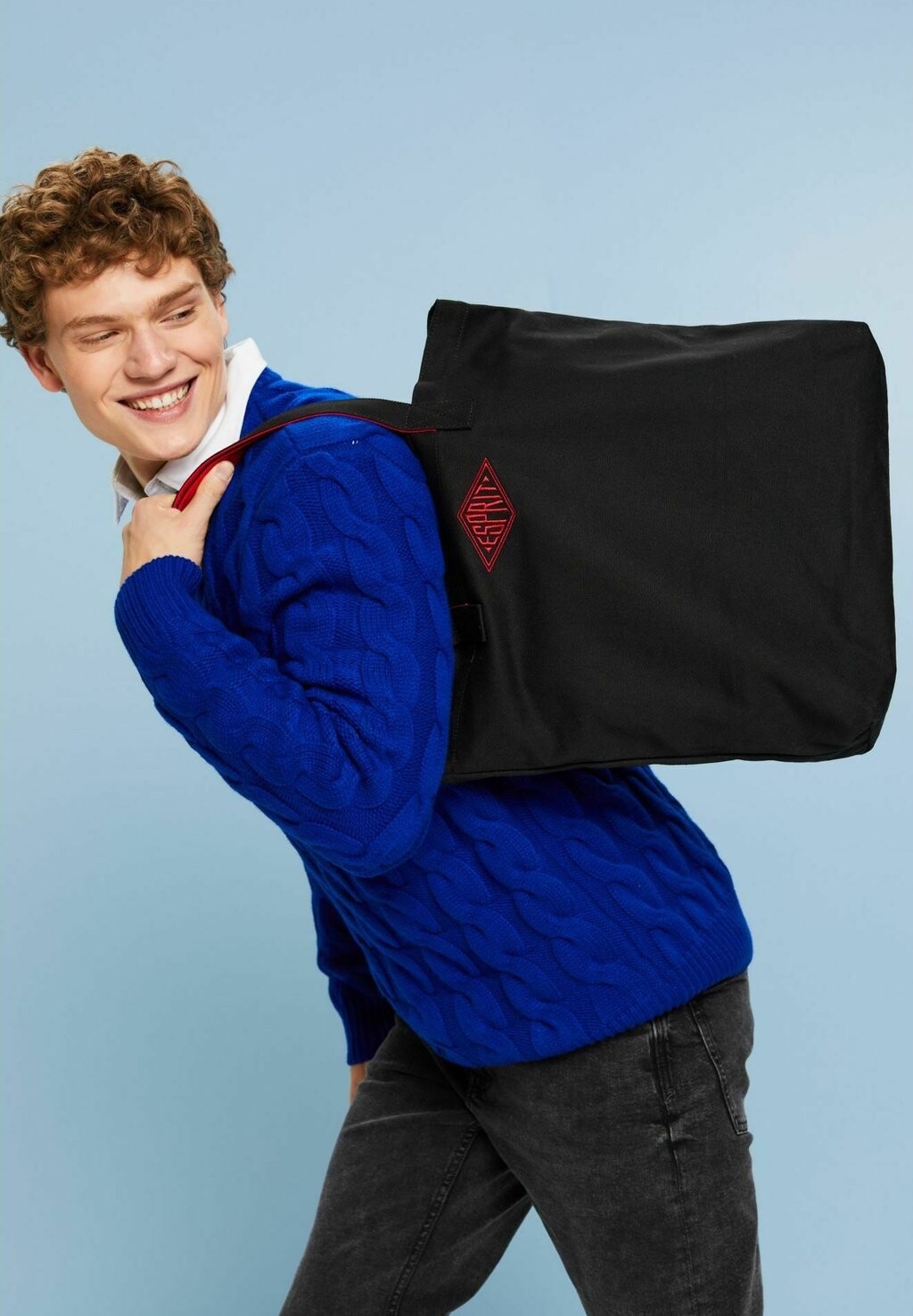 

Сумка AUS BAUMWOLLE MIT LOGO Esprit, цвет black