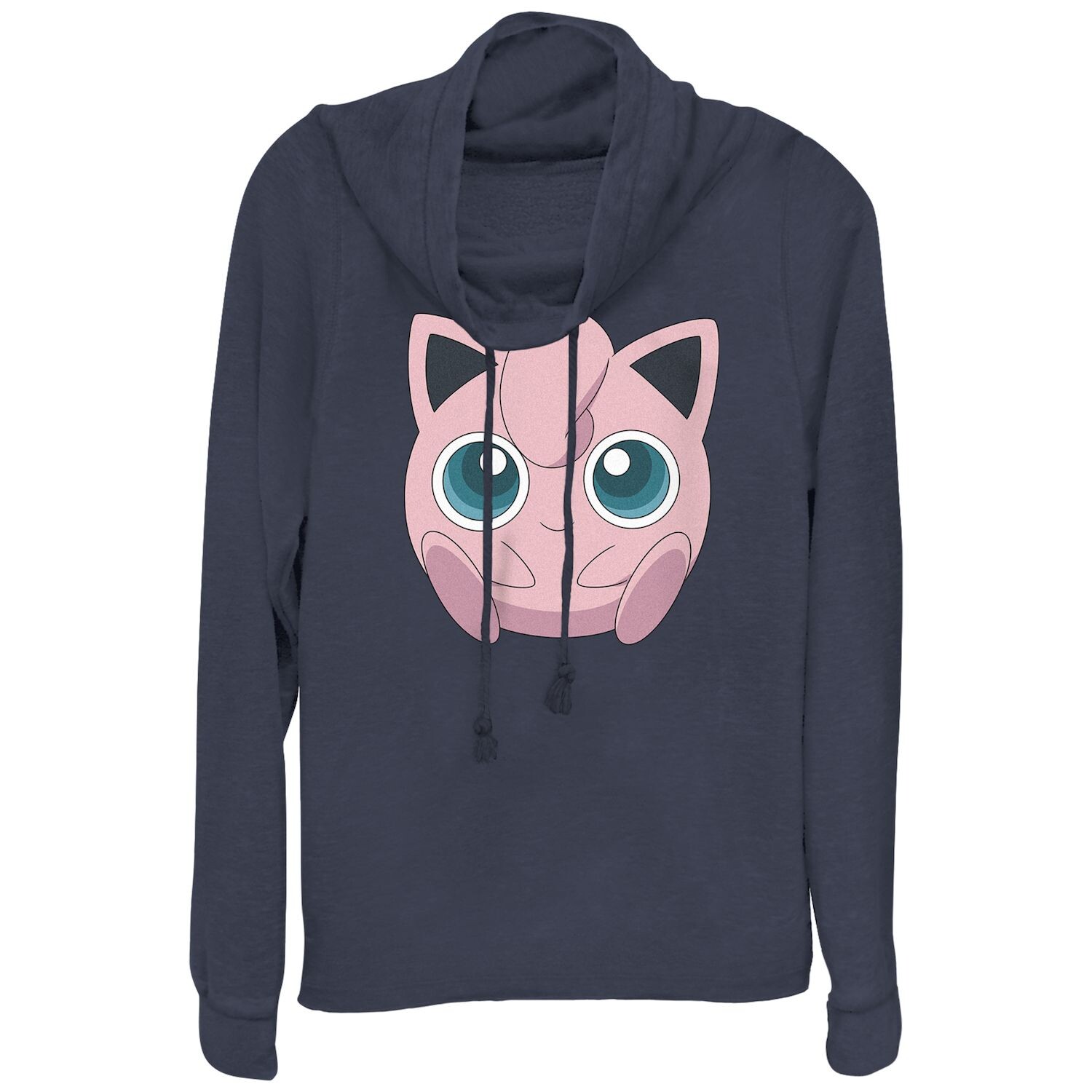 

Пуловер с большим лицом и рисунком Pokémon Jigglypuff для юниоров Licensed Character, темно-синий