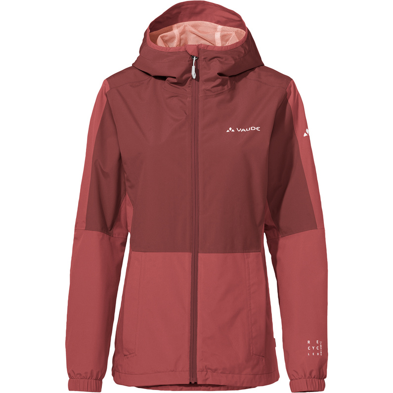 Женская куртка нейланд Vaude, красный дождевик ветрозащитный водонепроницаемый герметичные швы размер xxxl черный