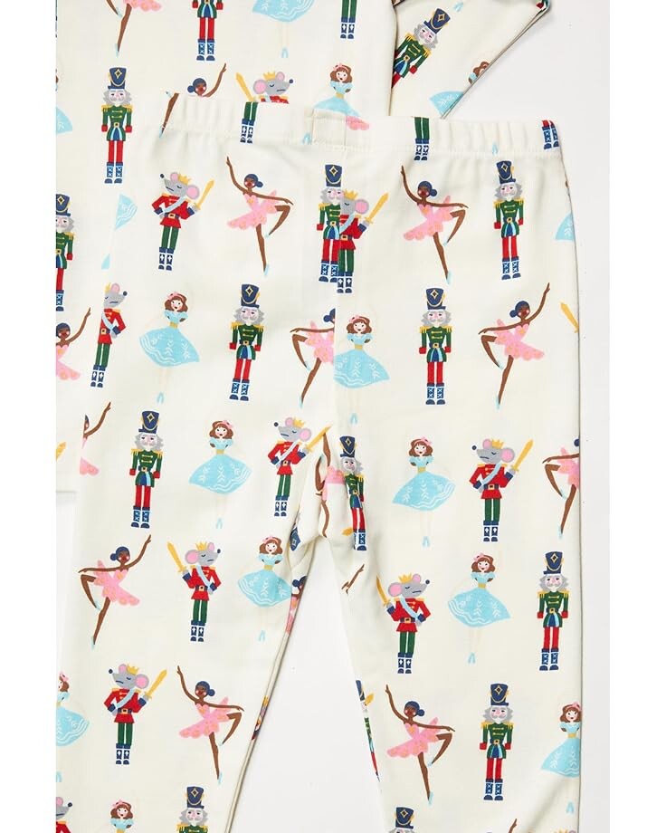 

Пижамный комплект Hatley Nutcracke Cotton Pajama Set, естественный