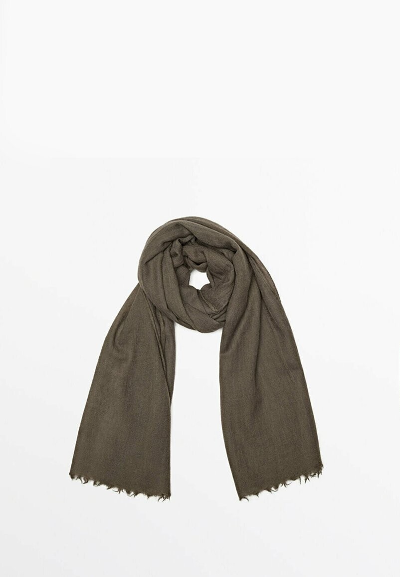 

Шарф Massimo Dutti, цвет mottled dark brown