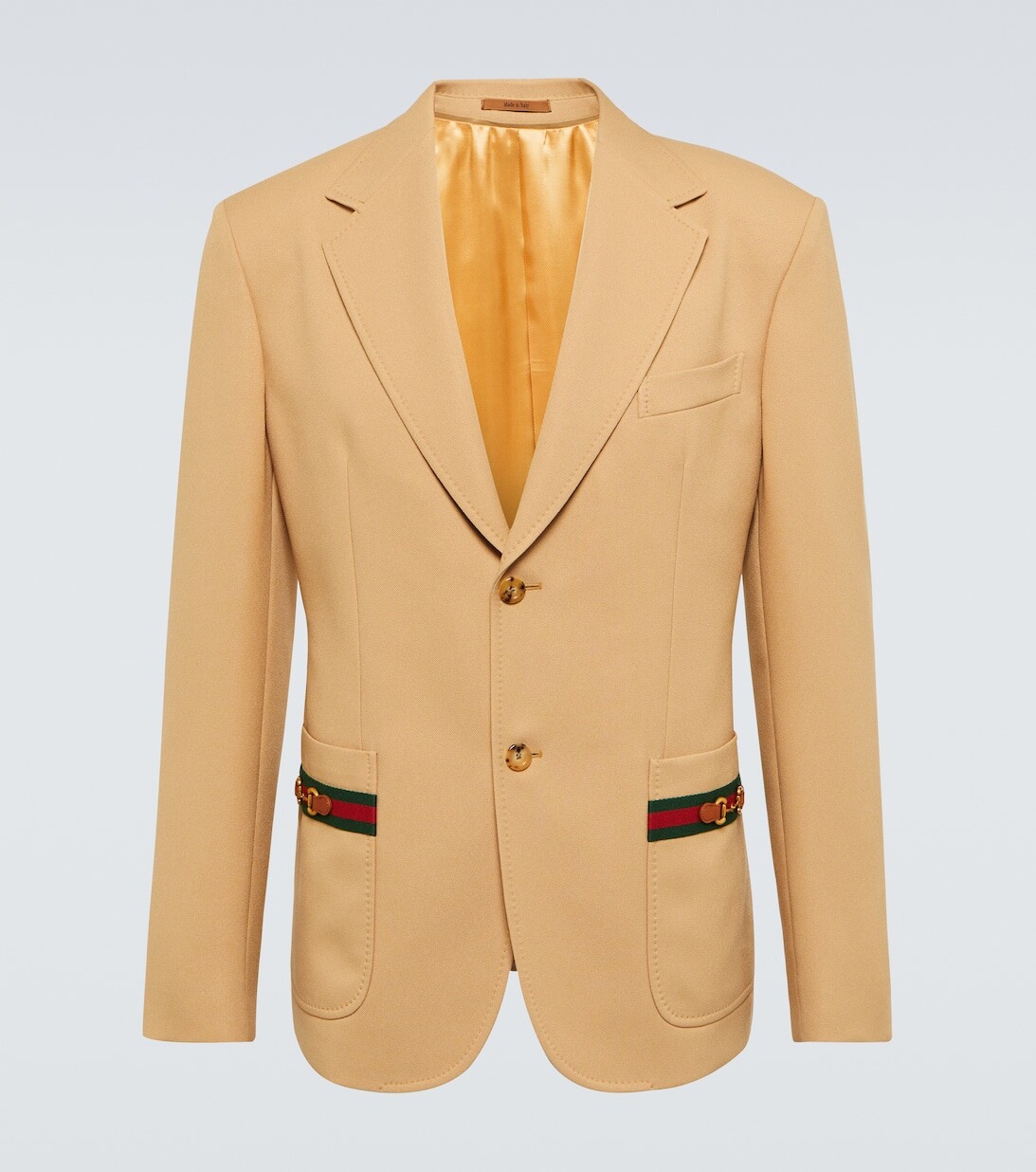 

Блейзер Web в полоску Gucci, бежевый
