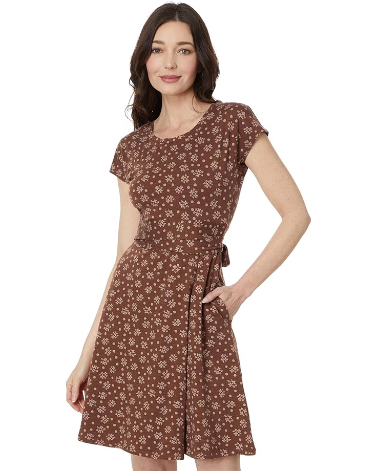 Платье Toad&Co Cue Wrap Short Sleeve, цвет Fawn Polka Dot Print