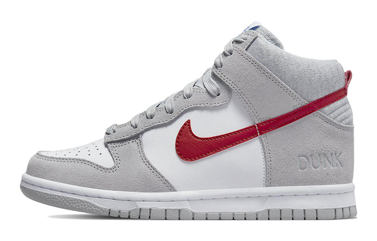 

Nike Dunk High Athletic Club Серый Красный (GS)